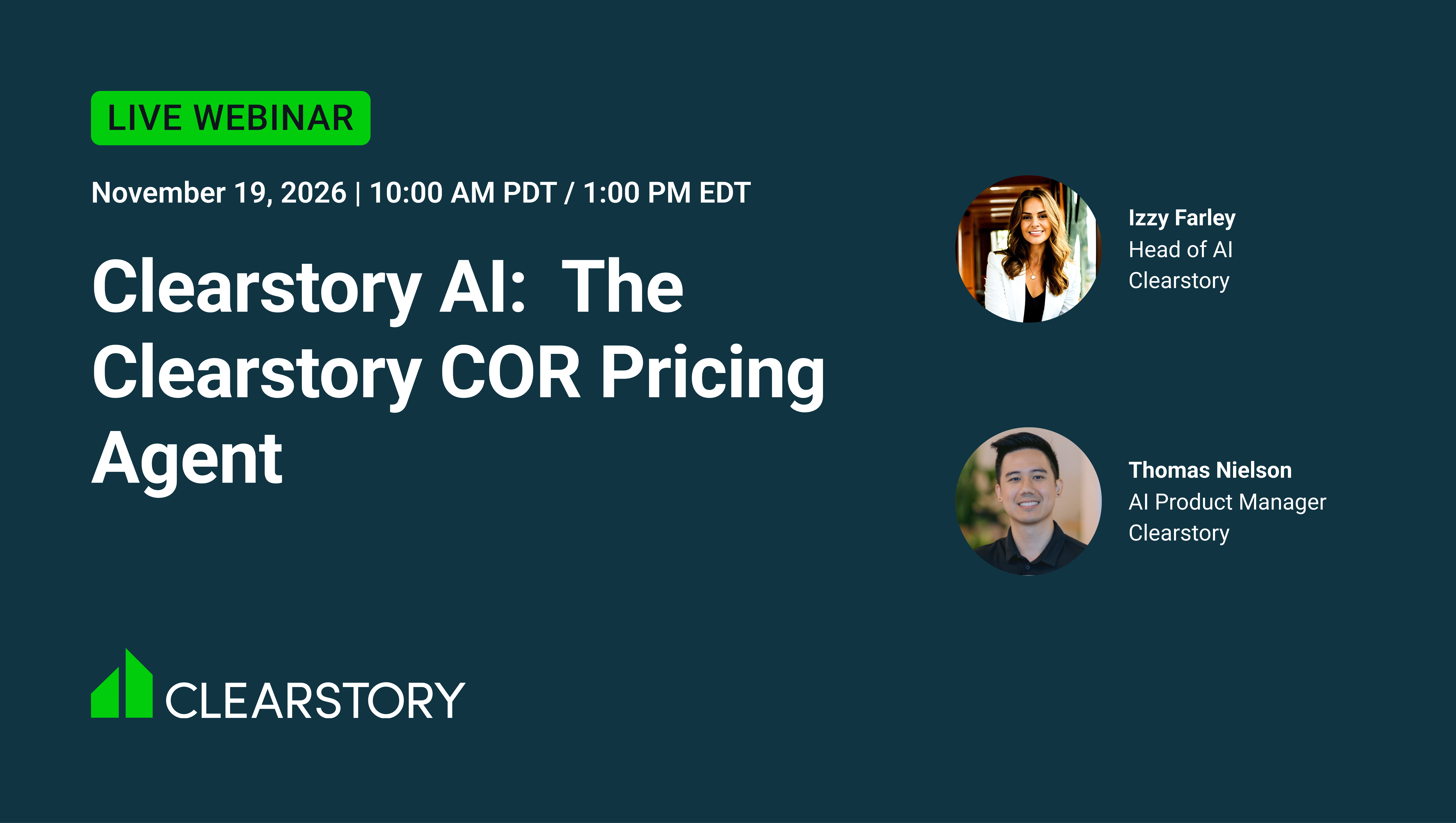 Webinar COR Pricing Agent Card