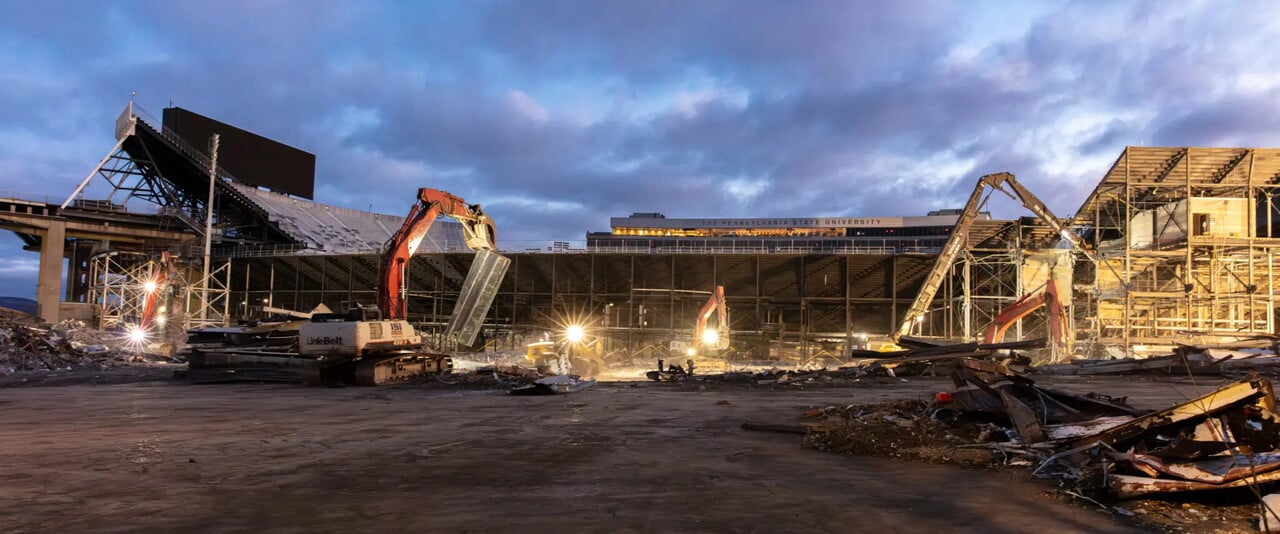 Barton Malow using Clearstory on Beaver Stadium